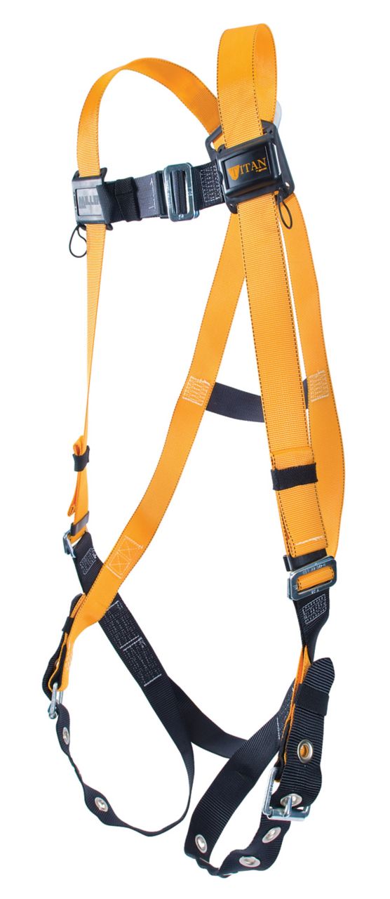 Miller Titan™ II Harness with Orange Non-Stretchable Webbing - Full Body Harness